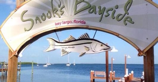 Every seat at Snook's restaurant has a water view