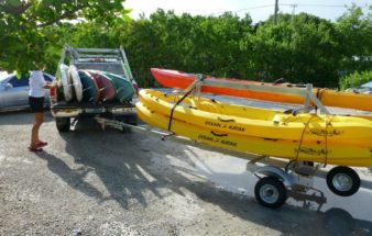 delivery of kayaks and paddleboards