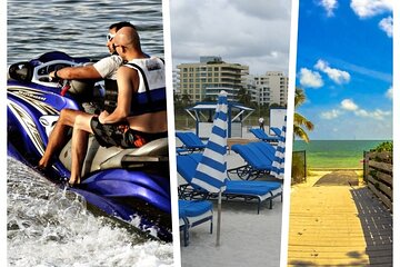 Miami Beach:1 Hour Jetski Tour & Free Beach Chairs & Umbrella