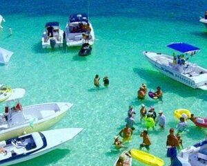 Miami: Day Party Boat Water Toys Sandbar from Bayside Marketplace