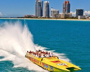 Save 25.00%! Miami City Tour by open bus and 45 min speedboat