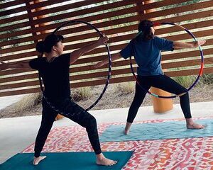 Fun Yoga with a Hula Hoop