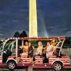 DC Monuments Day or Night American History Electric Cart Tour