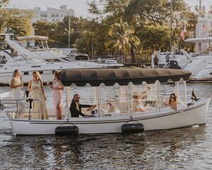 Luxury Shared Miami River E-Boat Cruise with Wine and Charcuterie