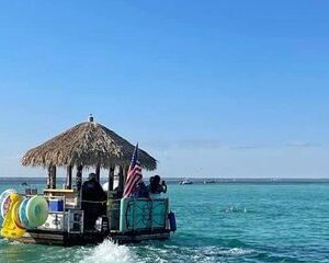 Original CRUISIN TIKIS 3 Hour Cruise, Snorkel, Swim/float Sandbar