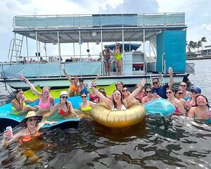 Private Double Deck Pontoon Party Cruise in Fort Lauderdale