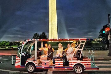 DC Monuments Day or Night American History Electric Cart Tour