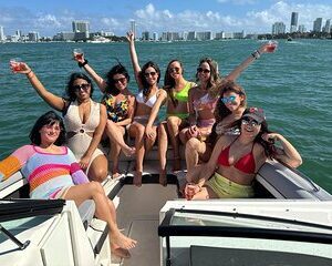 Miami Private Boat Rental with Champagne, Sandbars & Floating Mat