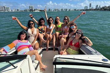 Miami Private Boat Rental with Champagne, Sandbars & Floating Mat