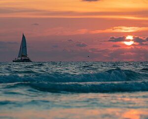 Private Sunset & Dolphin Sightseeing Sail on Lazy Daze Catamaran