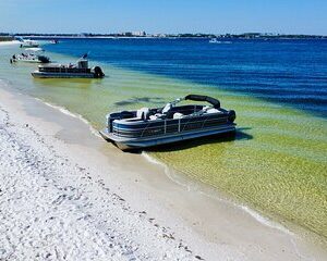 Half Day 60HP Pontoon Rental to Shell Island