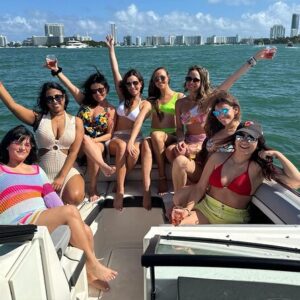 Miami Private Boat Rental with Champagne, Sandbars & Floating Mat