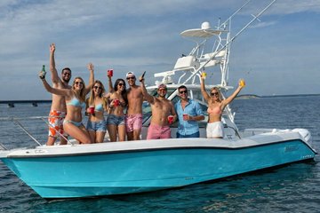 Destin Yacht Party Relax Swim with Dolphins Watch Sunset and Fish