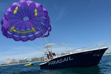 Parasailing Adventure Over Shell Island in Panama City Beach