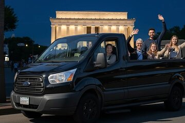 DC's Monuments Guided Open-Air Minibus Night Tour