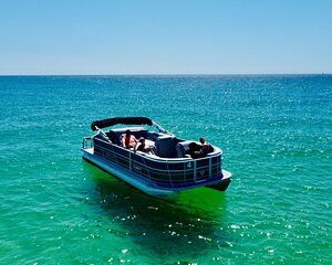 Half Day 90HP Pontoon Rental to Shell Island