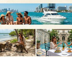 South Beach Private Tour, Versace Table and Private Cruise