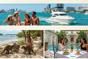 South Beach Private Tour, Versace Table and Private Cruise